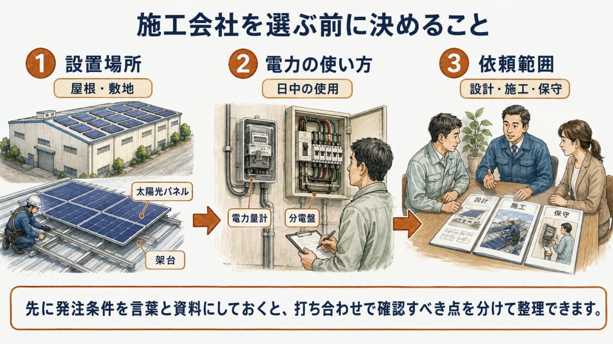 施工会社選定で先にそろえる条件