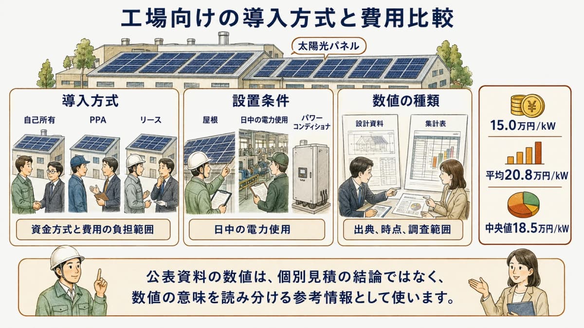工場向けの導入方式と費用の前提をそろえる